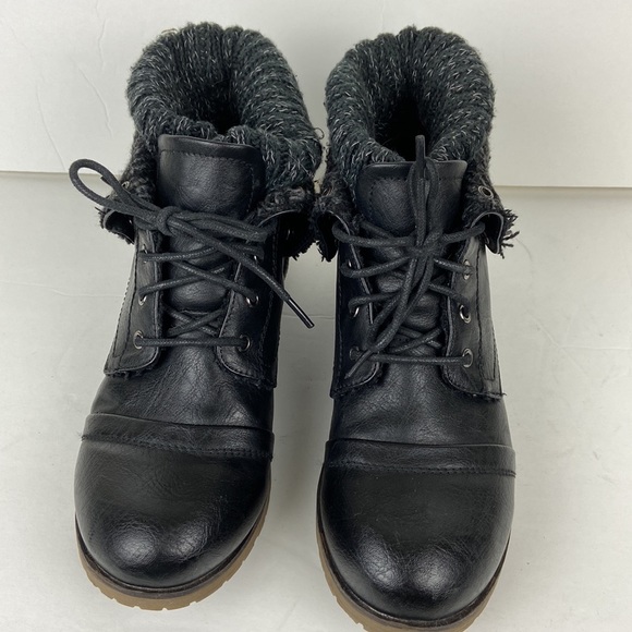 Refresh Womens Black Ankle Booties Size 8.5 - Picture 3 of 16